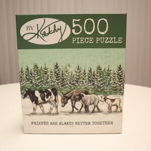 By Kathy Friends are Always Better Together 500 Piece Puzzle 24" X 18" AGES 12+